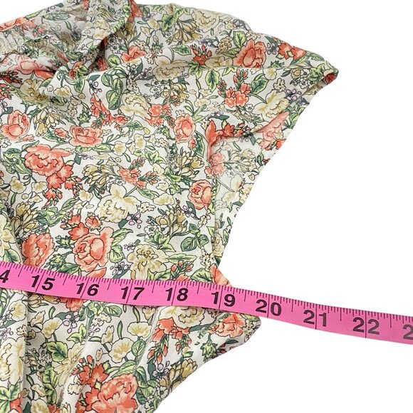 OLD NAVY Women Wrap Midi Dress Floral Short Sleeve Ruffle Sz XL Multicolor 70-12 - Picture 5 of 8